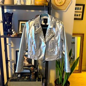 Studded metallic jacket